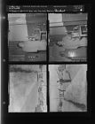 Man with fluoride machine; Car accident scene (4 Negatives) (January 6, 1958) [Sleeve 5, Folder a, Box 14]